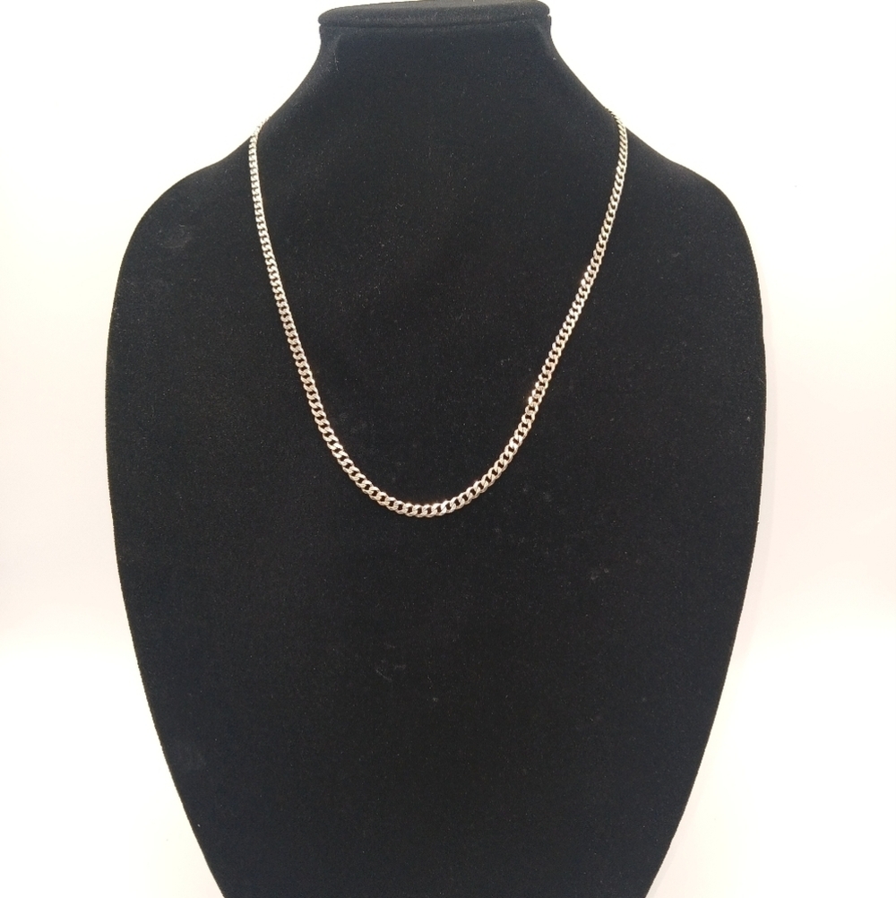 Sterling Silver Cuban Link Necklace 12" 4.5mm 21.41 grams